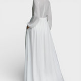 Victoria™ | Robe Longue en Lin Blanc