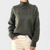 Nora™ | Pull en Tricot Chaud avec Col Haut