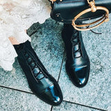 Gabriela | Bottes en Cuir Synthétique Noir