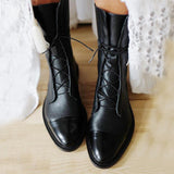 Gabriela | Bottes en Cuir Synthétique Noir