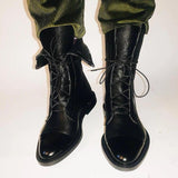 Gabriela | Bottes en Cuir Synthétique Noir
