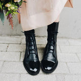Gabriela | Bottes en Cuir Synthétique Noir