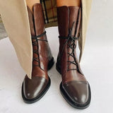 Gabriela | Bottes en Cuir Synthétique Noir