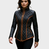 Laura™ | Veste Matelassée en Diamant