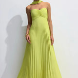 Aurelina™ | Robe Maxi Plissée Sans Bretelles