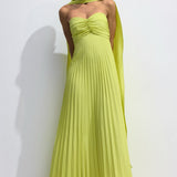 Aurelina™ | Robe Maxi Plissée Sans Bretelles