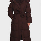 Sofía™ | Manteau Long Matelassé avec Ceinture