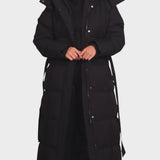 Sofía™ | Manteau Long Matelassé avec Ceinture