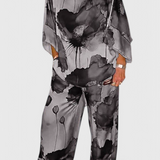 Ensemble Floral Karoline en Deux Pièces avec Coupe Décontractée