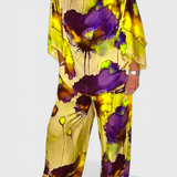 Ensemble Floral Karoline en Deux Pièces avec Coupe Décontractée