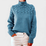 Nora™ | Pull en Tricot Chaud avec Col Haut