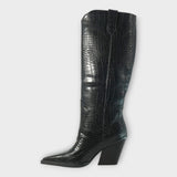 Camila | Bottes Design Crocodile avec Talon Élégant pour le Quotidien
