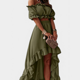 Katja | Ensemble 2 Pièces Off-Shoulder
