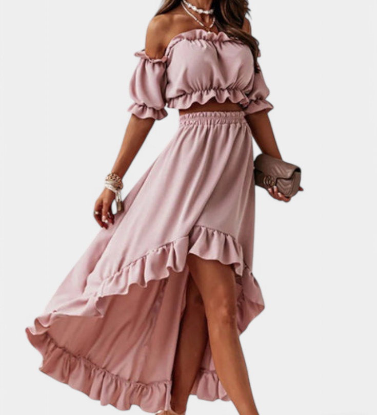 Ensemble Deux-Pièces Katja Off-Shoulder