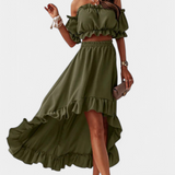 Katja | Ensemble 2 Pièces Off-Shoulder
