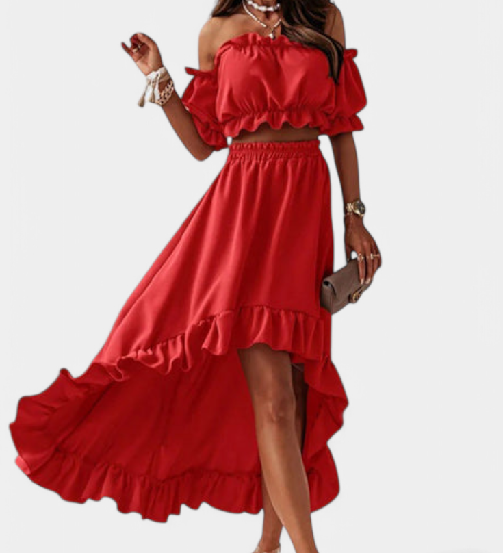 Ensemble Deux-Pièces Katja Off-Shoulder