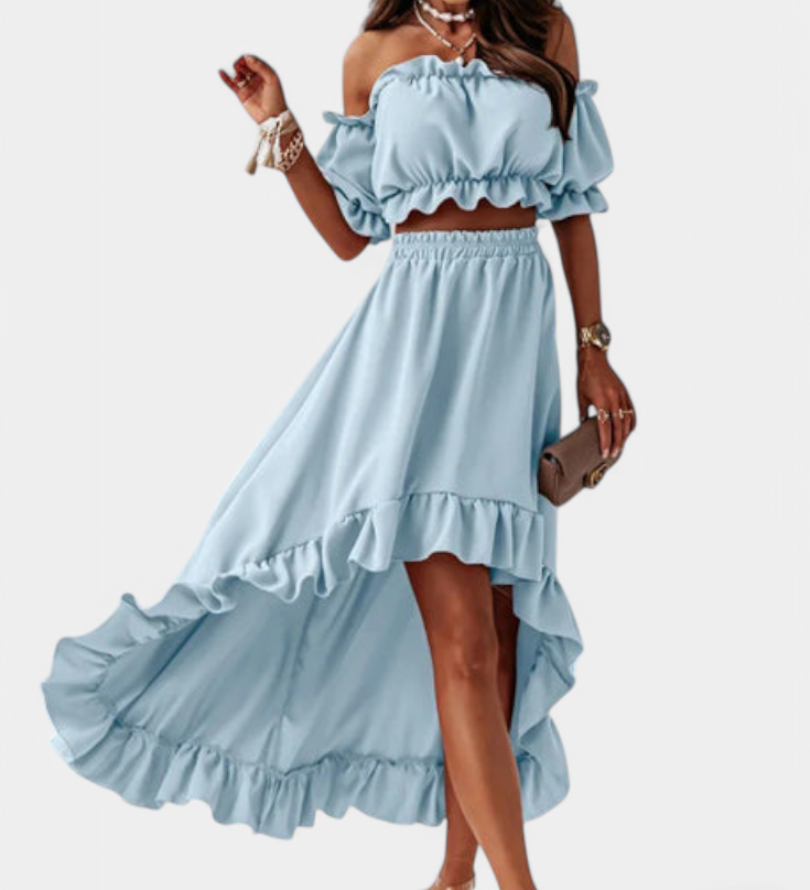 Katja | Ensemble 2 Pièces Off-Shoulder