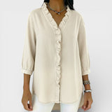 Elena™ | Blouse Élégante avec Volants