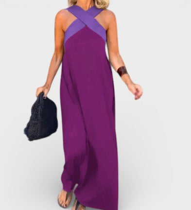 Cayetana™ | Robe longue avec un décolleté croisé