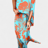 Robe Carlena à Épaule Dénudée avec Imprimé Romantique