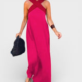 Cayetana™ | Robe longue avec un décolleté croisé
