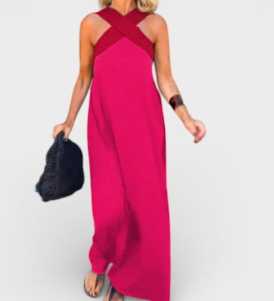 Cayetana™ | Robe longue avec un décolleté croisé