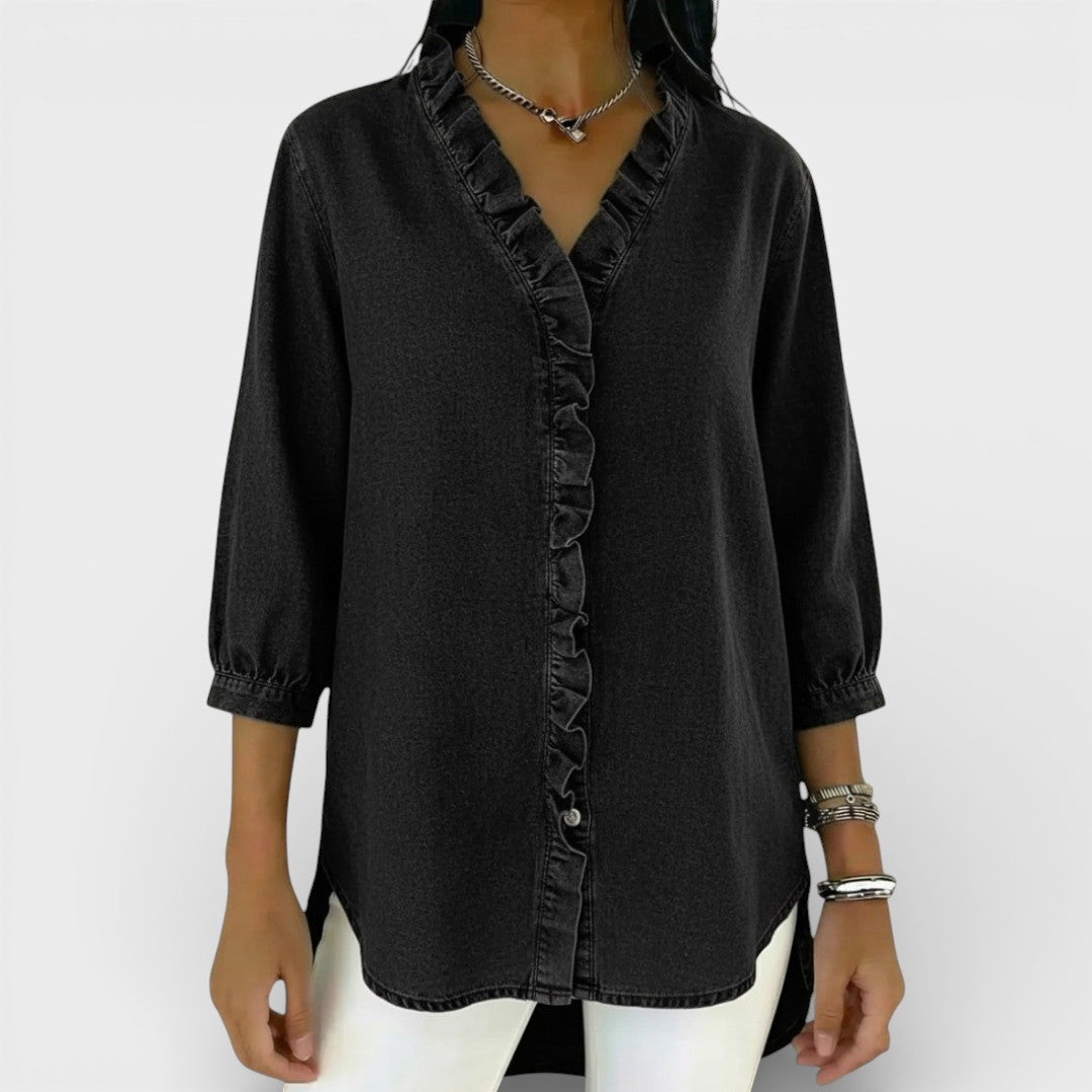 Elena™ | Blouse Élegante à Volants