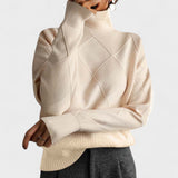 Elena™ | Pull Tricot Col Montant