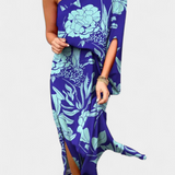 Robe Carlena à Épaule Dénudée avec Imprimé Romantique