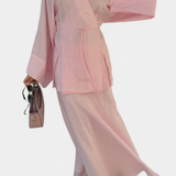 Ensemble Chemise V et Jupe Fendue Zelda