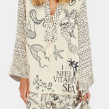 Ensemble Chemise Imprimée Amalia avec Shorts Élastiqués