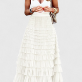 Jupe Longue en Tulle Vintage Capucine