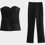 Ensemble Paesha Décontracté Sans Manches avec Pantalon Large