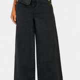 Ensemble Ludovica en Denim avec Gilet Ajusté et Jeans Évasés