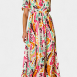 Robe Yuki Boho avec décolleté en V et tie-dye