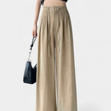 Pantalon Ilyana à taille haute et jambes larges