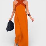Cayetana™ | Robe longue avec un décolleté croisé