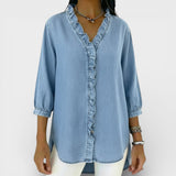 Elena™ | Blouse Élegante à Volants