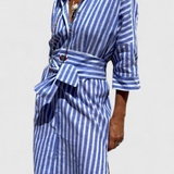 Robe Chemise Rayée Sherlyn Intemporelle