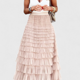 Jupe Longue en Tulle Vintage Capucine