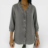 Elena™ | Blouse Élegante à Volants