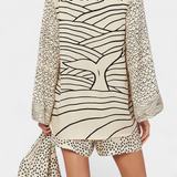 Ensemble Chemise Imprimée Amalia avec Shorts Élastiqués