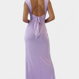 Robe Viveka avec Nœud au Dos et Confort Élastique