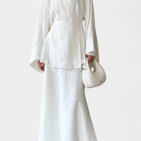 Ensemble Chemise V et Jupe Fendue Zelda