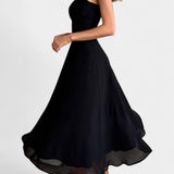 Robe Midi A-Line Sans Manches Mary