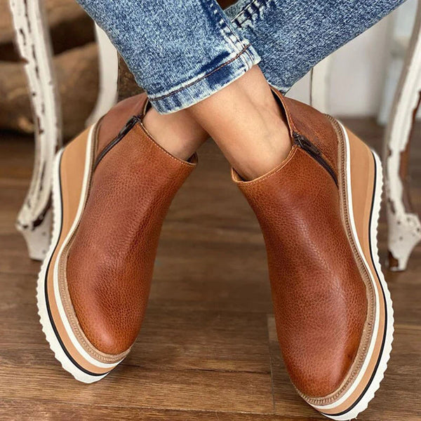 Catalina | Bottine en Cuir Élégante avec Talon Confortable
