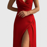 Robe V-Neck Elina Fluide