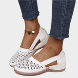 Ballerines Anatomiques avec Découpes et Ruban