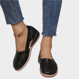 Ballerines Anatomiques avec Découpes et Ruban
