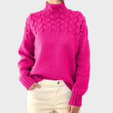 Nora™ | Pull en Tricot Chaud avec Col Haut